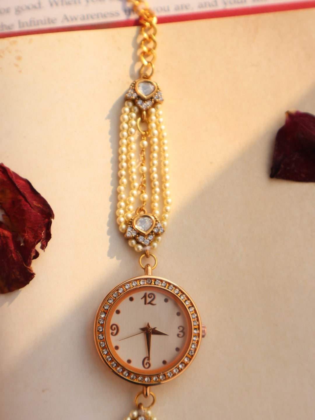 Antique Flowers Wrist Watch
