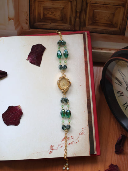 Udaan Green Wrist Watch