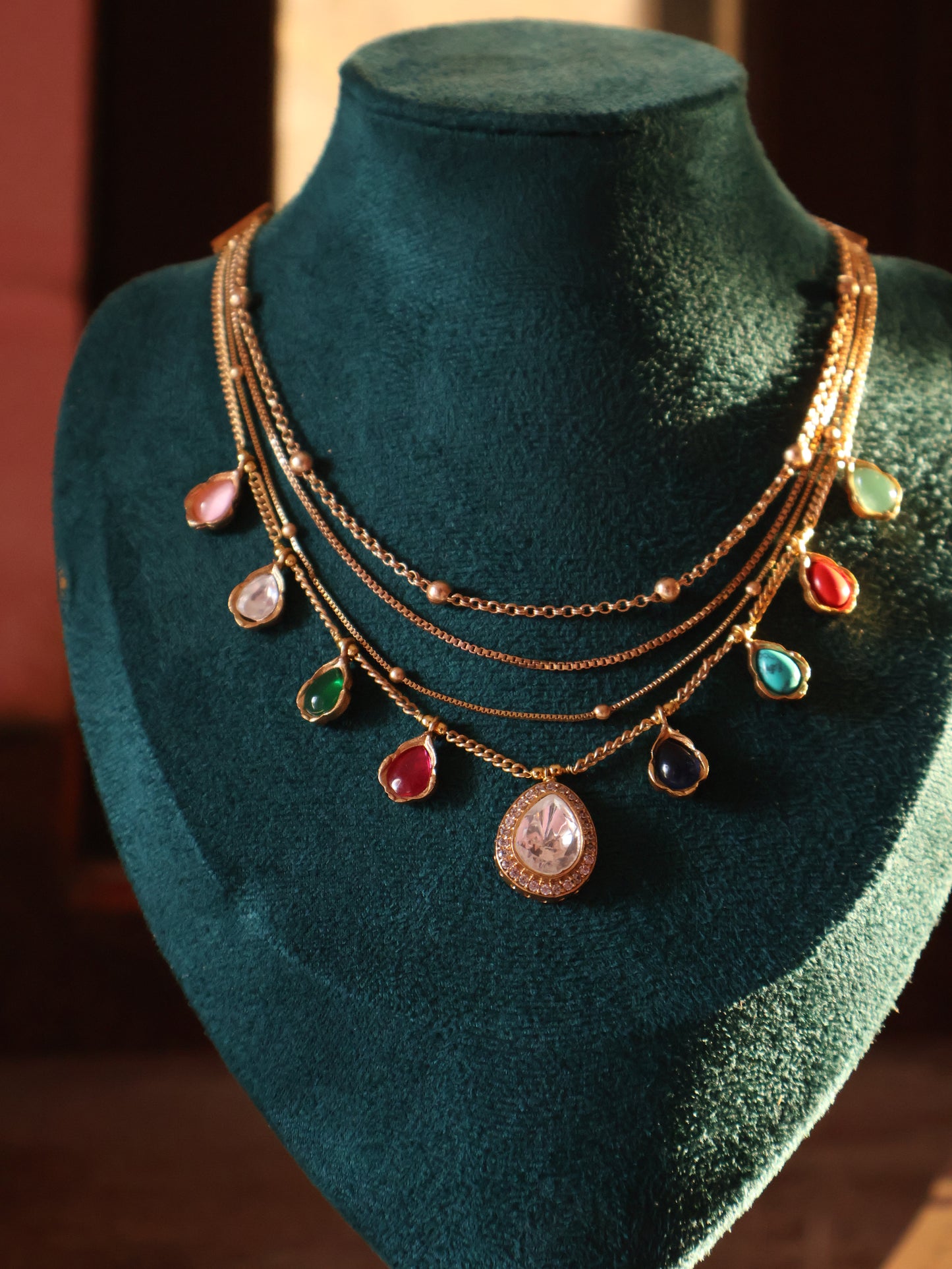 Dhoop Multicolored Necklace Set
