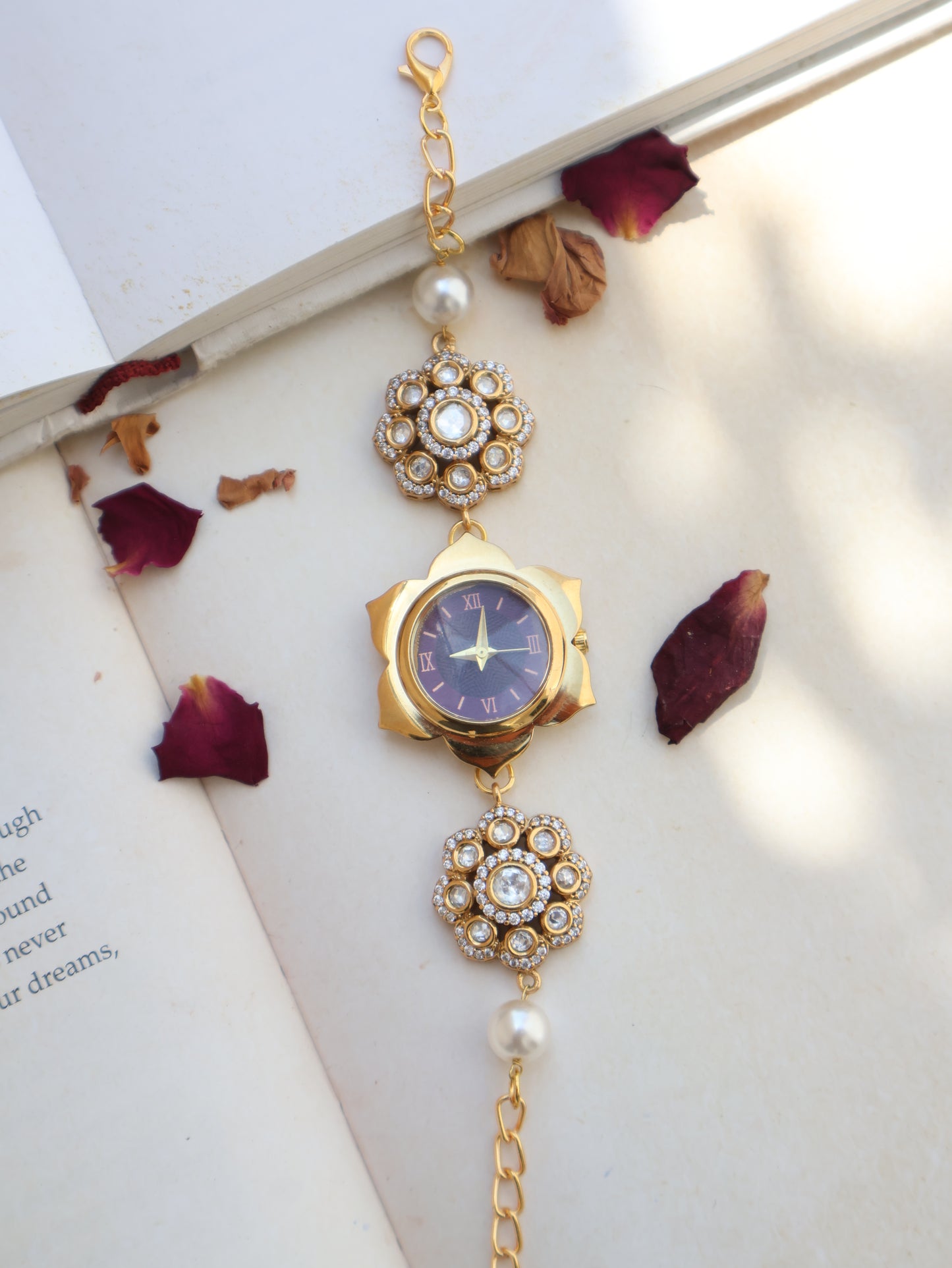 Amruta Polkis Pearl Wrist Watch