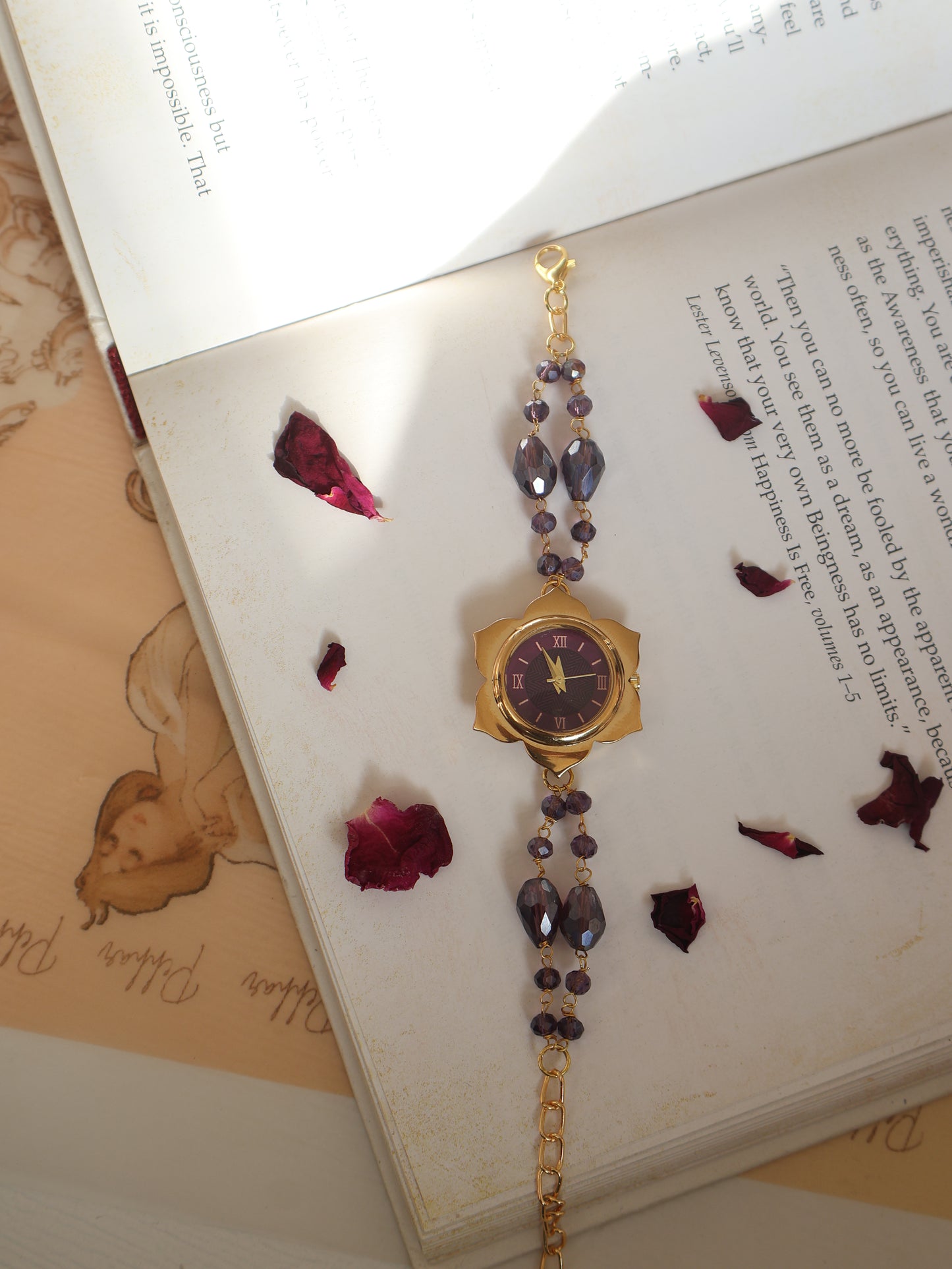 Purple String Wrist Watch