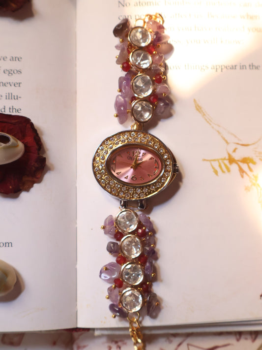 Orchid Bloom Polkis Wrist Watch