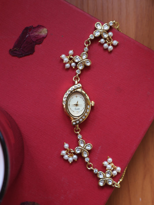Twinkling Polki Wrist Watch