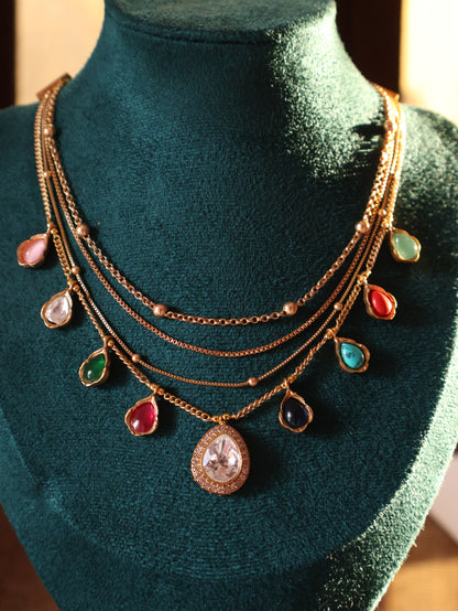 Dhoop Multicolored Necklace Set