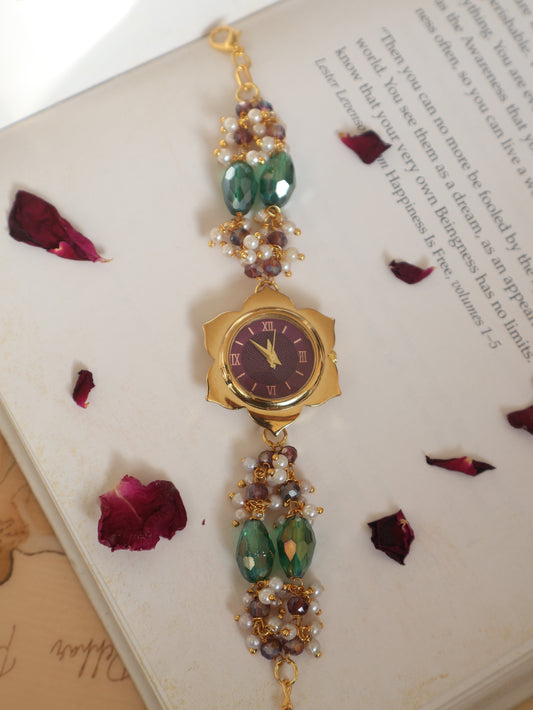 Daisies Purple Wrist Watch