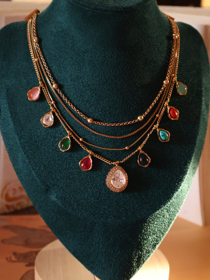 Dhoop Multicolored Necklace Set