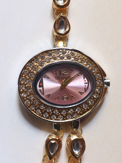 Golden Glow Wrist Watch