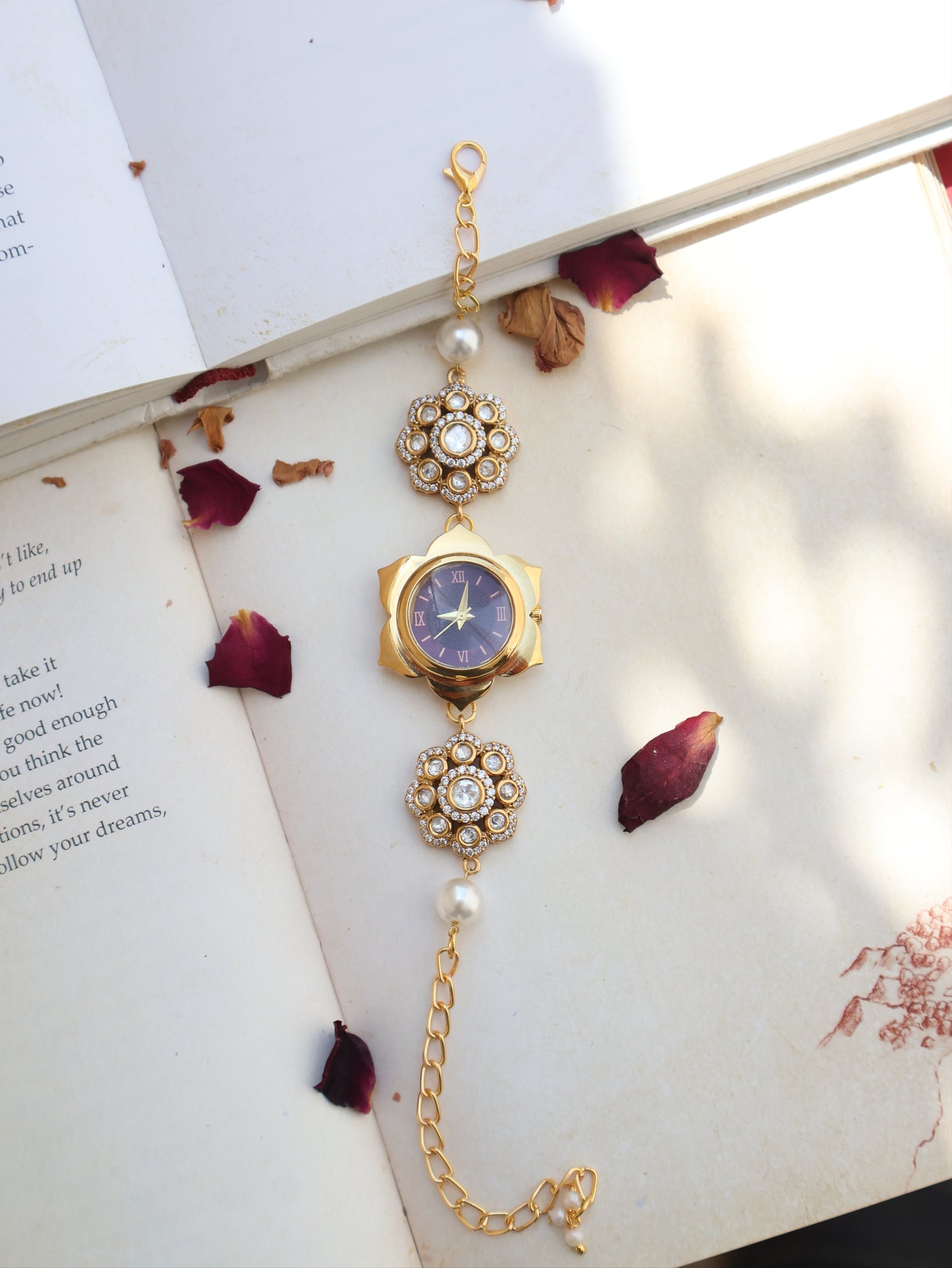 Amruta Polkis Pearl Wrist Watch