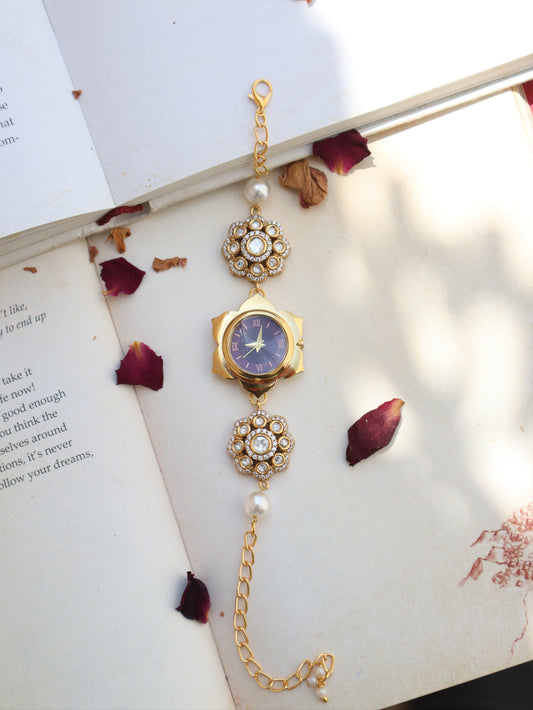 Amruta Polkis Pearl Wrist Watch