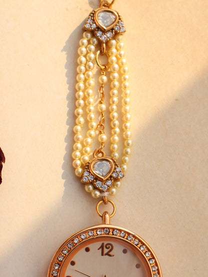 Antique Flowers Wrist Watch