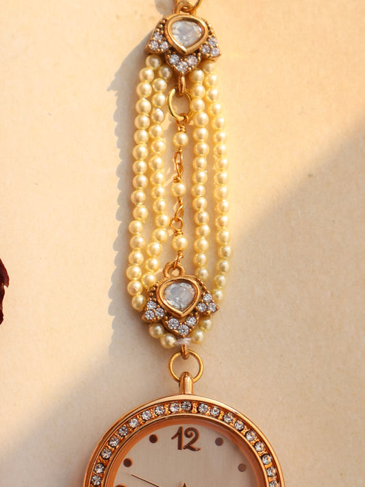 Antique Flowers Wrist Watch