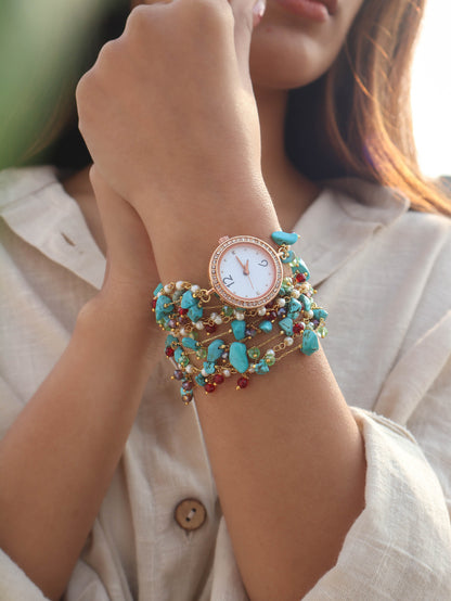 Infinity Turquoise Wrist Watch