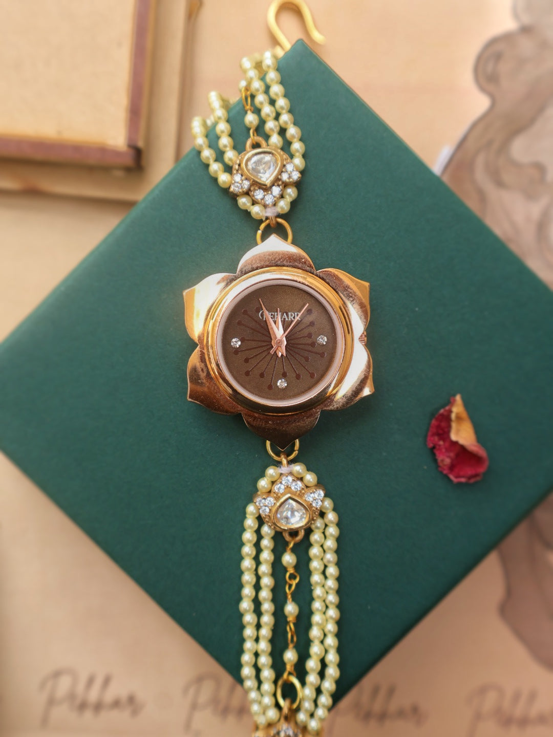 Royal Flowers Wrist Watch