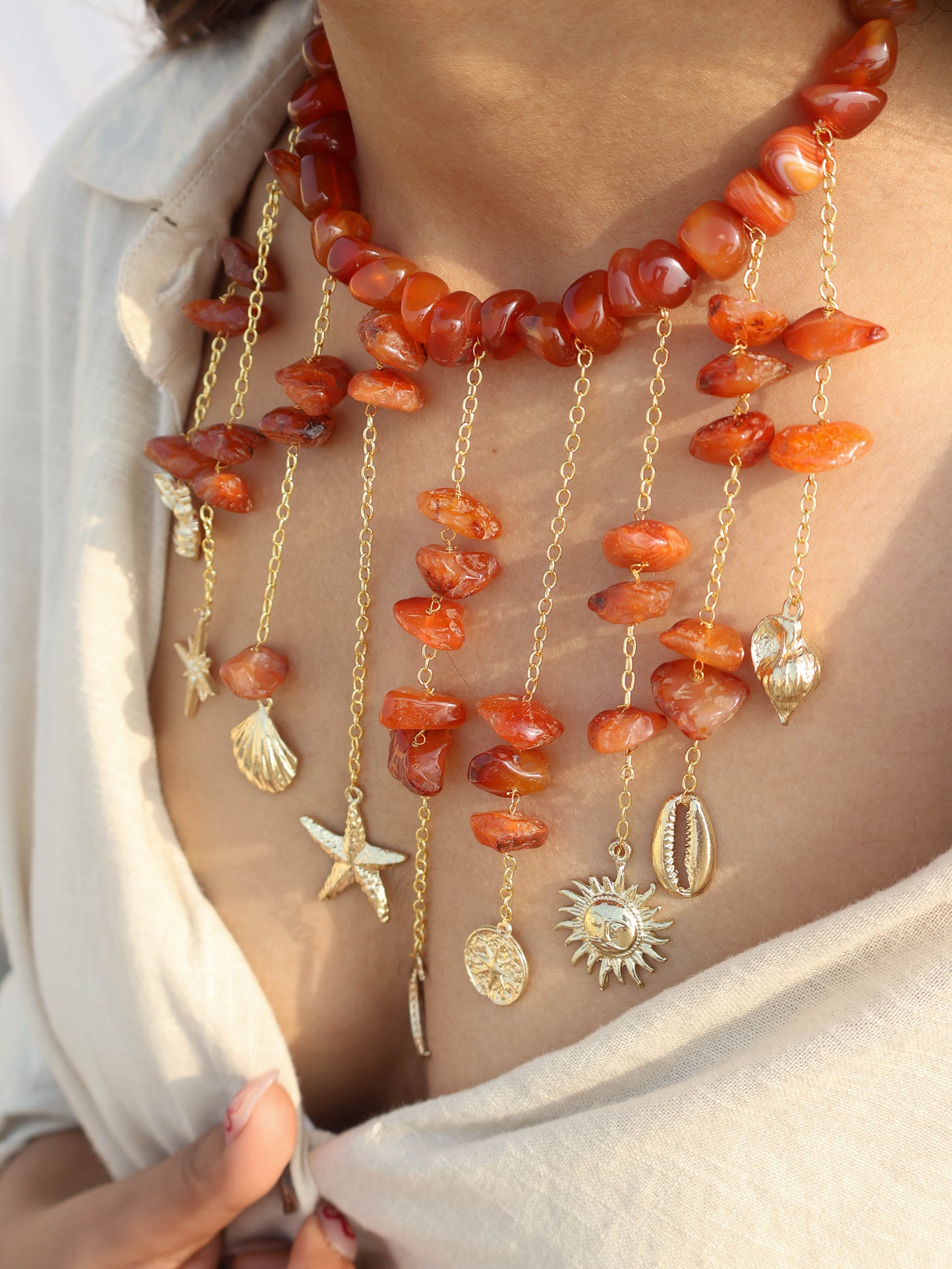 Sunset Charms Necklace
