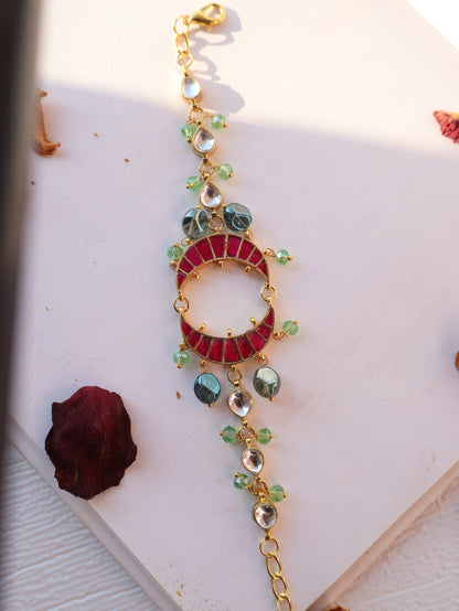 Rose Crescent Wrist Watch Set