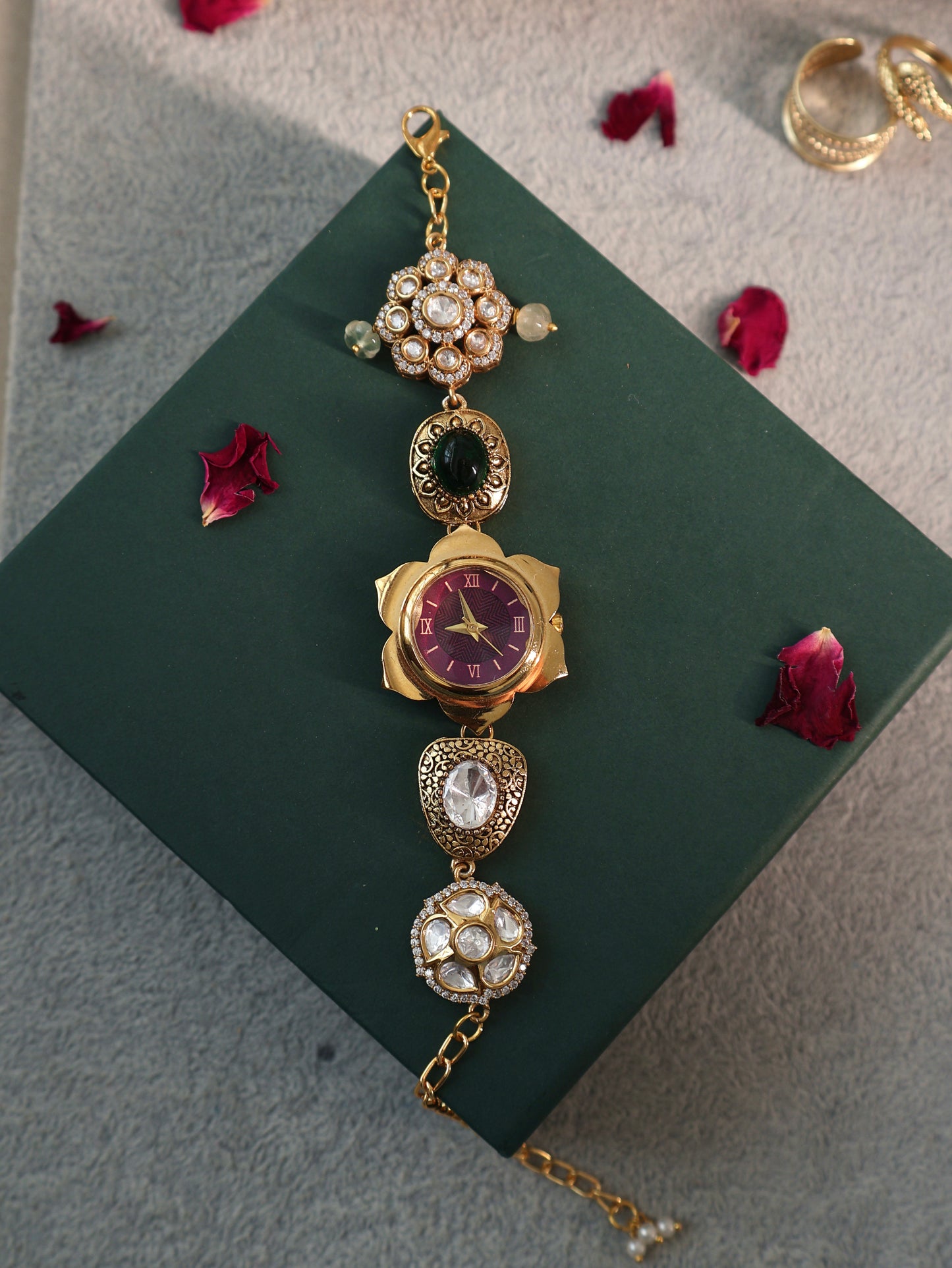 Zeeba Polki Wrist Watch