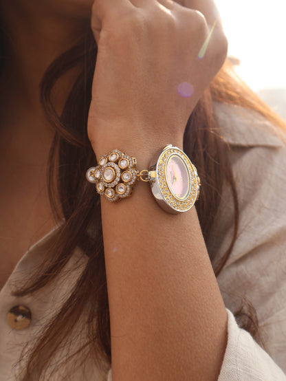 Reen Polkis Pearl Wrist Watch