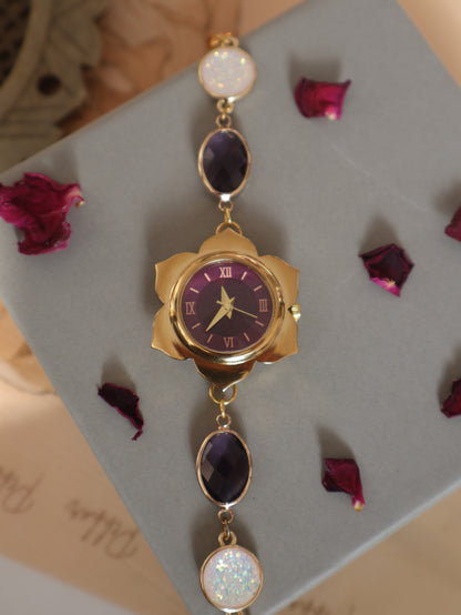 Reness Purple Wrist Watch