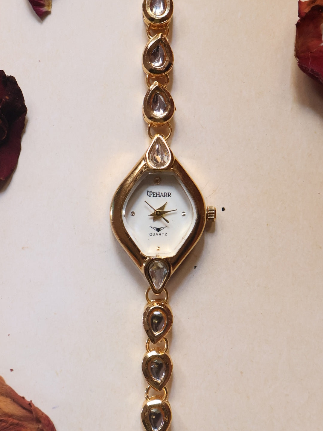Gilded Leaf Wrist Watch