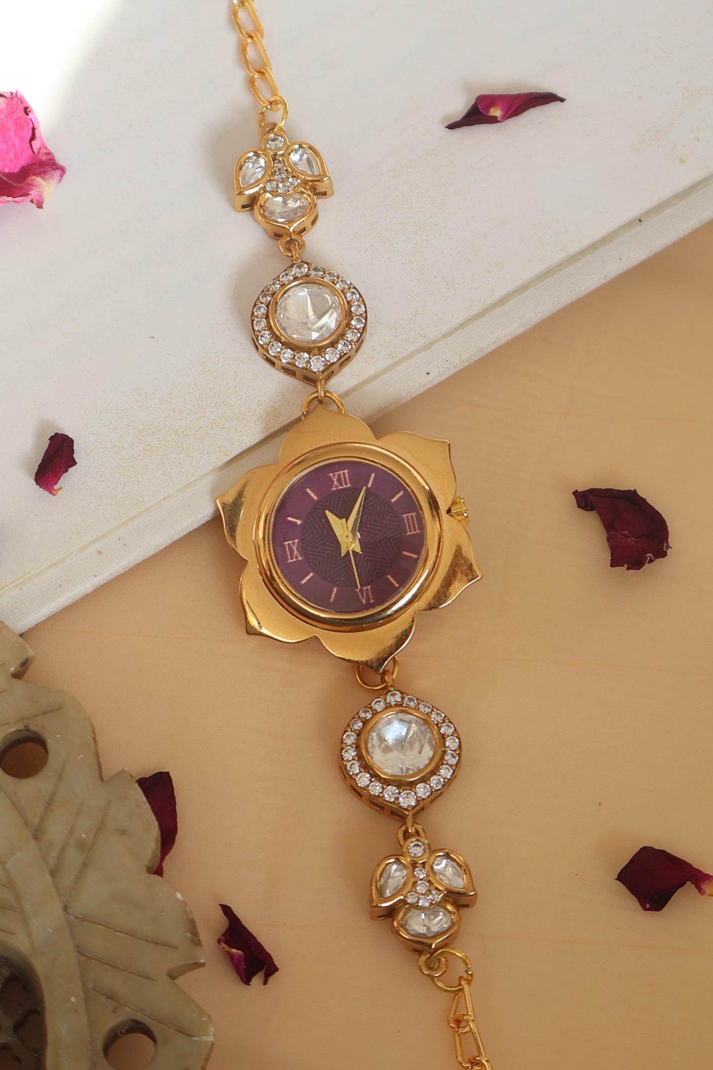 Polki Vines Wrist Watch